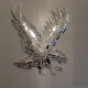 Large hand sculpted mirror mosaic eagle