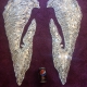 Large 3d hand sculpted/ mirror mosaic angel s