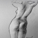 Charcoal Figure Drawing #76